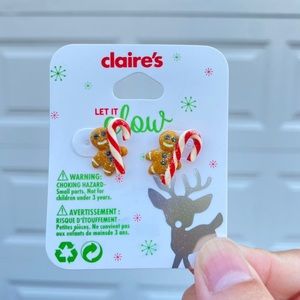 claire's gingerbread earrings